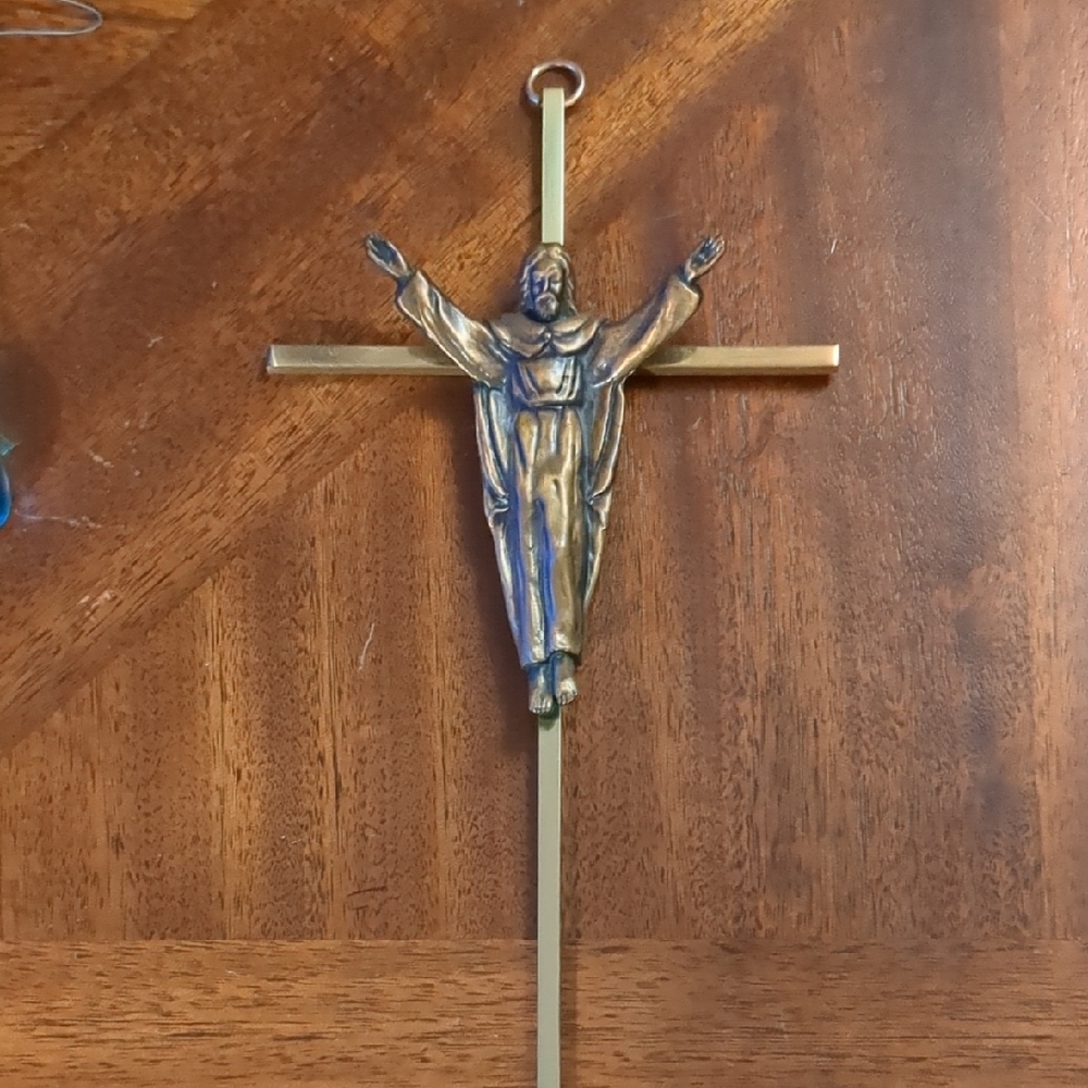 Gold and Silver Wall Cross